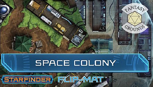 Fantasy Grounds - Starfinder RPG - FlipMat - Space Colony