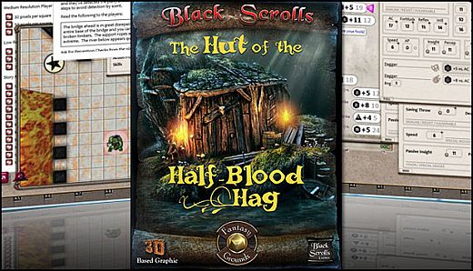 Fantasy Grounds - Black Scroll Games - Hut of Half-Blood Hag (Map Pack)