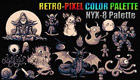 RETRO-PIXEL COLOR PALETTE - NYX-8 Palette