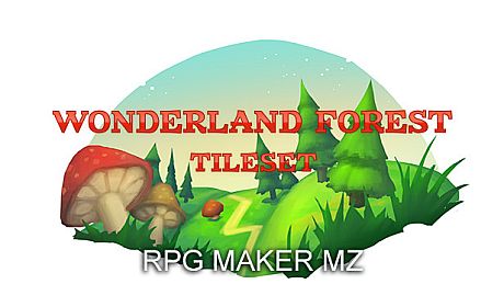 RPG Maker MZ - Wonderland Forest Tileset DLC