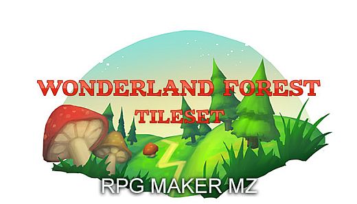 RPG Maker MZ - Wonderland Forest Tileset