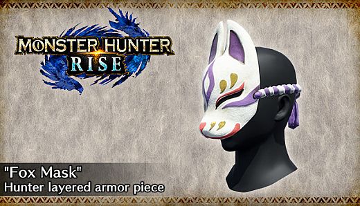 MONSTER HUNTER RISE - "Fox Mask" Hunter layered armor piece