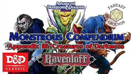 Fantasy Grounds - Monstrous Compendium - Ravenloft Appendix III (2E) DLC