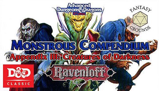 Fantasy Grounds - Monstrous Compendium - Ravenloft Appendix III (2E)