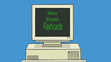 Retro Elimination Flashcards Game
