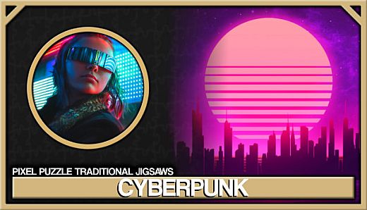 Pixel Puzzles Traditional Jigsaws Pack: Cyberpunk