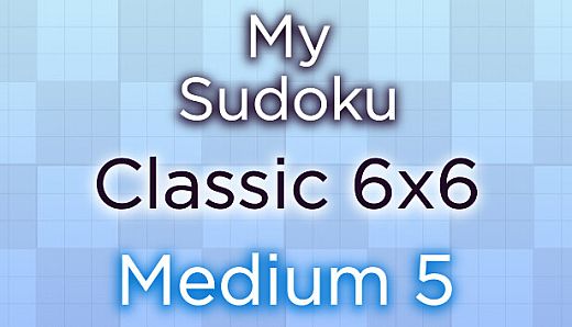 My Sudoku - Classic 6x6 Medium 5