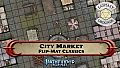 Fantasy Grounds - Pathfinder RPG - Pathfinder Flip-Mat - Classic City Market
