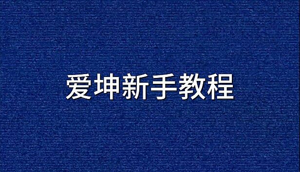 Buy 爱坤新手教程