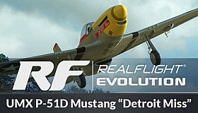 RealFlight Evolution - E-flite UMX P-51D Mustang “Detroit Miss”