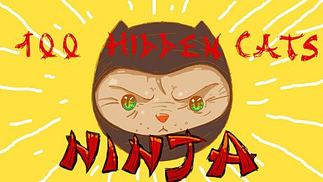 100 hidden Cats : Ninja Game
