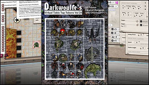 Fantasy Grounds - Darkwoulfe's Volume 24 - Beast of the Bogs (Token Pack)
