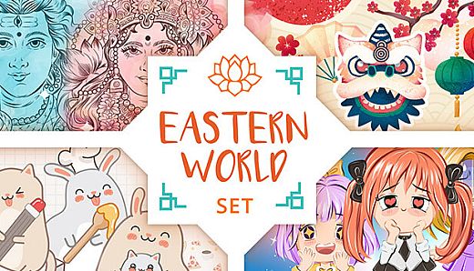 Movavi Video Editor 2023 - Eastern World Set