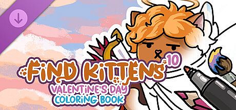FIND KITTENS 10: Valentine's Day  - Coloring Book DLC