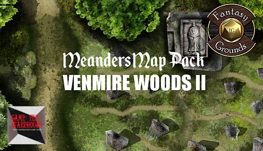 Fantasy Grounds - Meanders Map Pack: Venmire Woods II (Map Pack)