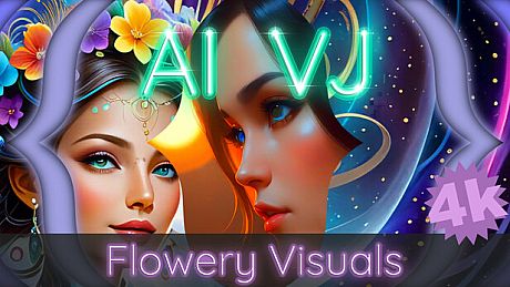 AI-VJ - Flowery 4k Visuals DLC