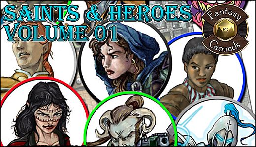 Fantasy Grounds - Saints & Heroes, Volume 1 (Token Pack)