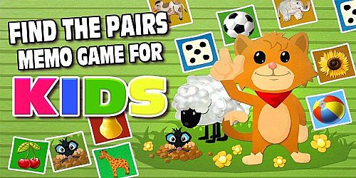 Find the Pairs Memo Game for Kids