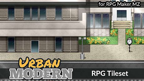 RPG Maker MZ - KR Urban Modern Tileset DLC