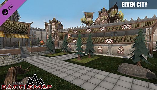 Virtual Battlemap DLC - Elven City
