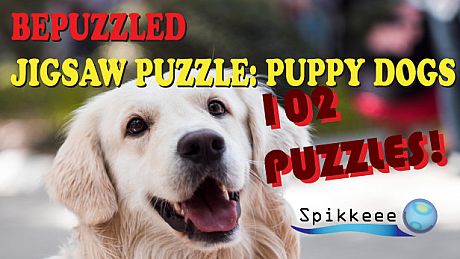 Bepuzzled Puppy Dog Jigsaw Puzzle Game