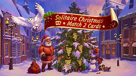 Solitaire Christmas. Match 2 Cards Game