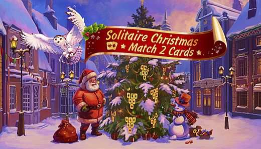 Solitaire Christmas. Match 2 Cards