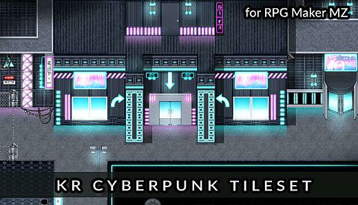 RPG Maker MZ - KR Cyberpunk Tileset