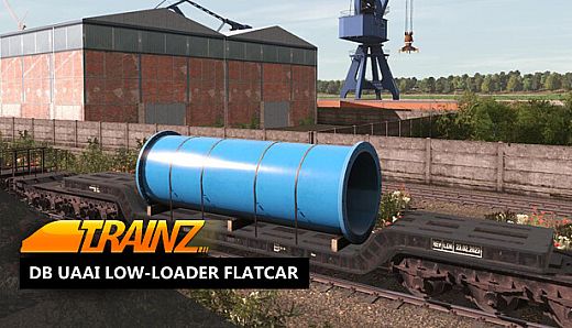 Trainz 2019 DLC - DB Uaai Low-Loader Flatcar