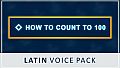 How to Count to 100 - Latin Voice Pack