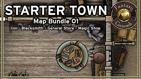 Fantasy Grounds - Starter Town Map Bundle 01 DLC