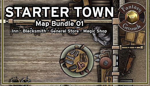 Fantasy Grounds - Starter Town Map Bundle 01