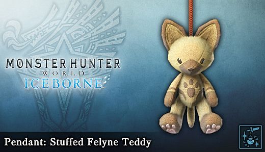 Monster Hunter World: Iceborne - Pendant: Stuffed Felyne Teddy