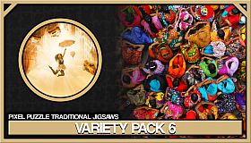 Pixel Puzzles Traditional Jigsaws Pack: Variety Pack 6
