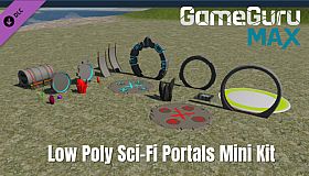 GameGuru MAX Low Poly Mini Kit - Sci-Fi Portals