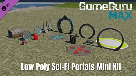 GameGuru MAX Low Poly Mini Kit - Sci-Fi Portals DLC