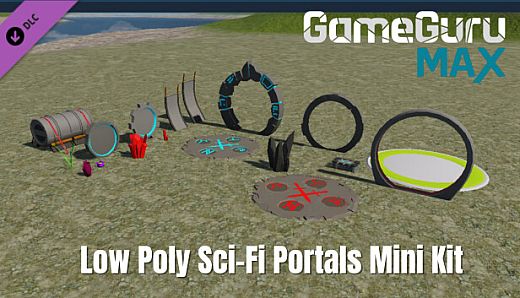 GameGuru MAX Low Poly Mini Kit - Sci-Fi Portals