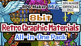 RPG Maker MZ - 8bit Retro Graphic Materials All-in-One Pack