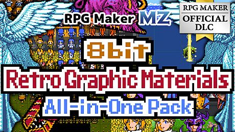 RPG Maker MZ - 8bit Retro Graphic Materials All-in-One Pack DLC