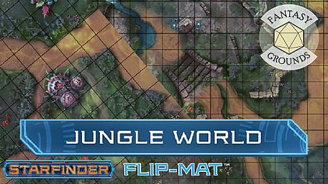 Fantasy Grounds - Starfinder RPG - Flipmat-Jungle World DLC