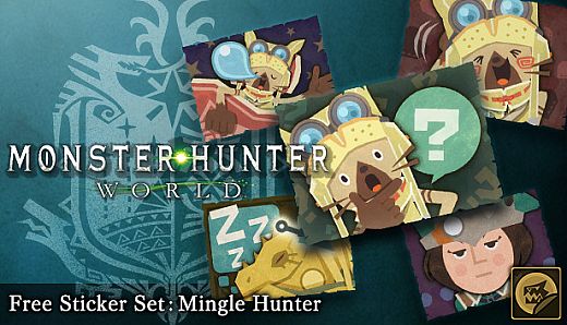 Monster Hunter: World - Free Sticker Set: Mingle Hunter