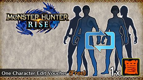 MONSTER HUNTER RISE - One Character Edit Voucher (Free) DLC