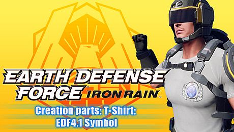 EARTH DEFENSE FORCE: IRON RAIN - Creation parts: T-Shirt: EDF4.1 Symbol DLC