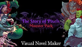 Visual Novel Maker - The Story of Pixels - Monster Pack