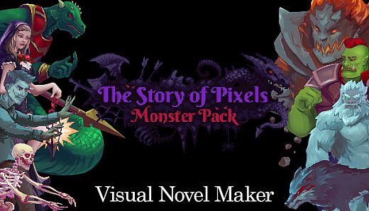 Visual Novel Maker - The Story of Pixels - Monster Pack