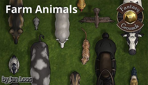 Fantasy Grounds - Jans Tokenpack 12 - Farm Animals