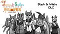 Furries & Scalies: Super Scary Halloween Spooky Times: Black & White