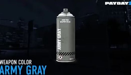 PAYDAY 2: Army Gray Weapon Color