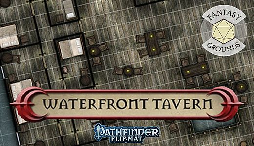 Fantasy Grounds - Pathfinder RPG - Pathfinder Flip-Mat - Classic Waterfront Tavern