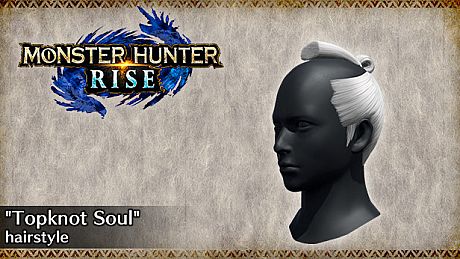 Monster Hunter Rise - "Topknot Soul" hairstyle DLC